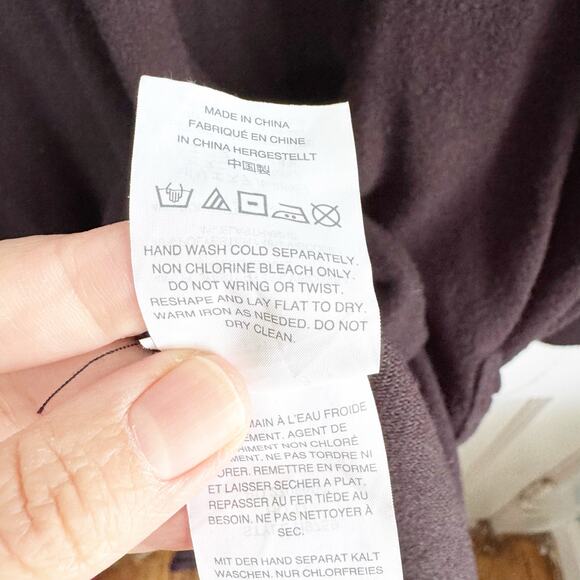 J. Crew Tie Front Long Line Cardigan Black Size Large L Closet Staple H9759 - Picture 9 of 9